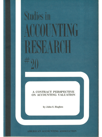 Cover of A Contract Perspective on Accounting Valuation