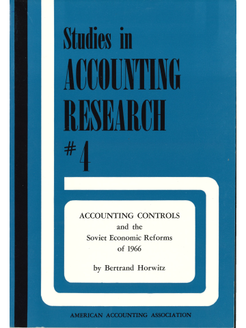 Cover of Accounting Controls and the Soviet Economic Reforms of 1966