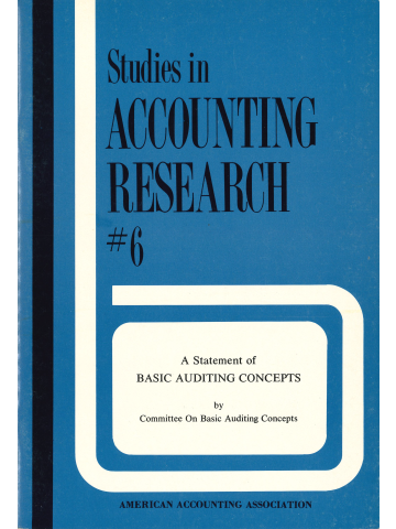 Cover of A Statement of Basic Auditing Concepts
