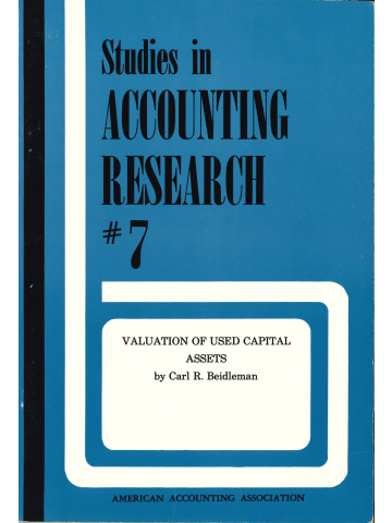 Cover of Valuation of Used Capital Assets