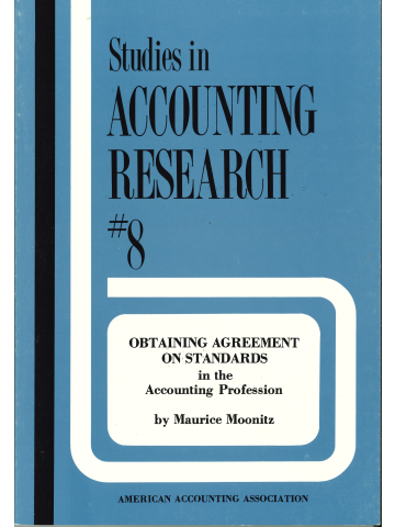 Cover of Obtaining Agreement on Standards in the Accounting Profession