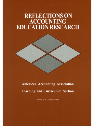 Cover of Reflections on Accounting Education Research
