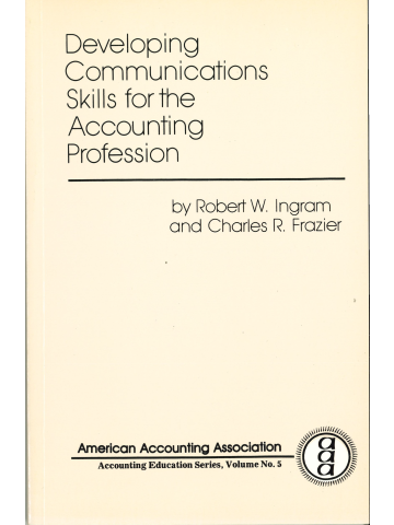 Cover of Developing Communications Skills for the Accounting Profession
