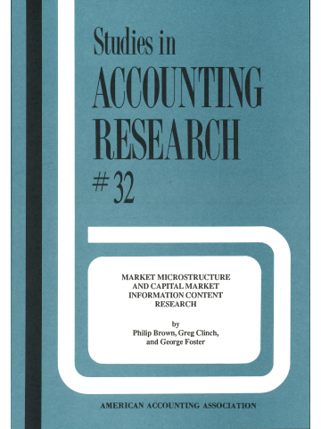 Cover of Market Microstructure and Capital Market Information Content Research