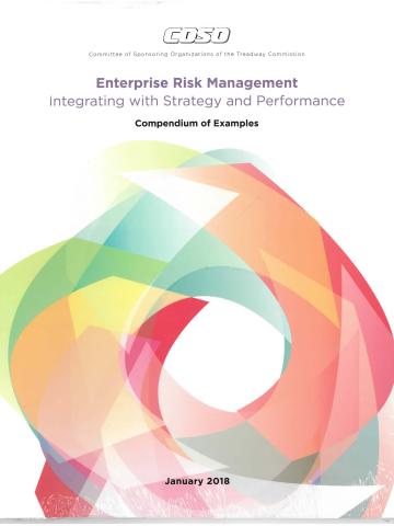 Cover of COSO Enterprise Risk Management-Integrating with Strategy and Performance: Compendium of Examples