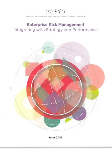 Cover of COSO Enterprise Risk Management-Integrating with Strategy and Performance 