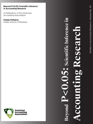 Cover of Beyond P<0.05: Scientific Inference in Accounting Research